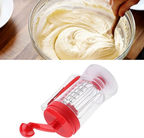 Handmatige Beslagmixer voor Cupcakes, Pannenkoeken, Wafels en Taarten - ABS Materiaal, Duurzaam Beslagapparaat — afbeelding 3