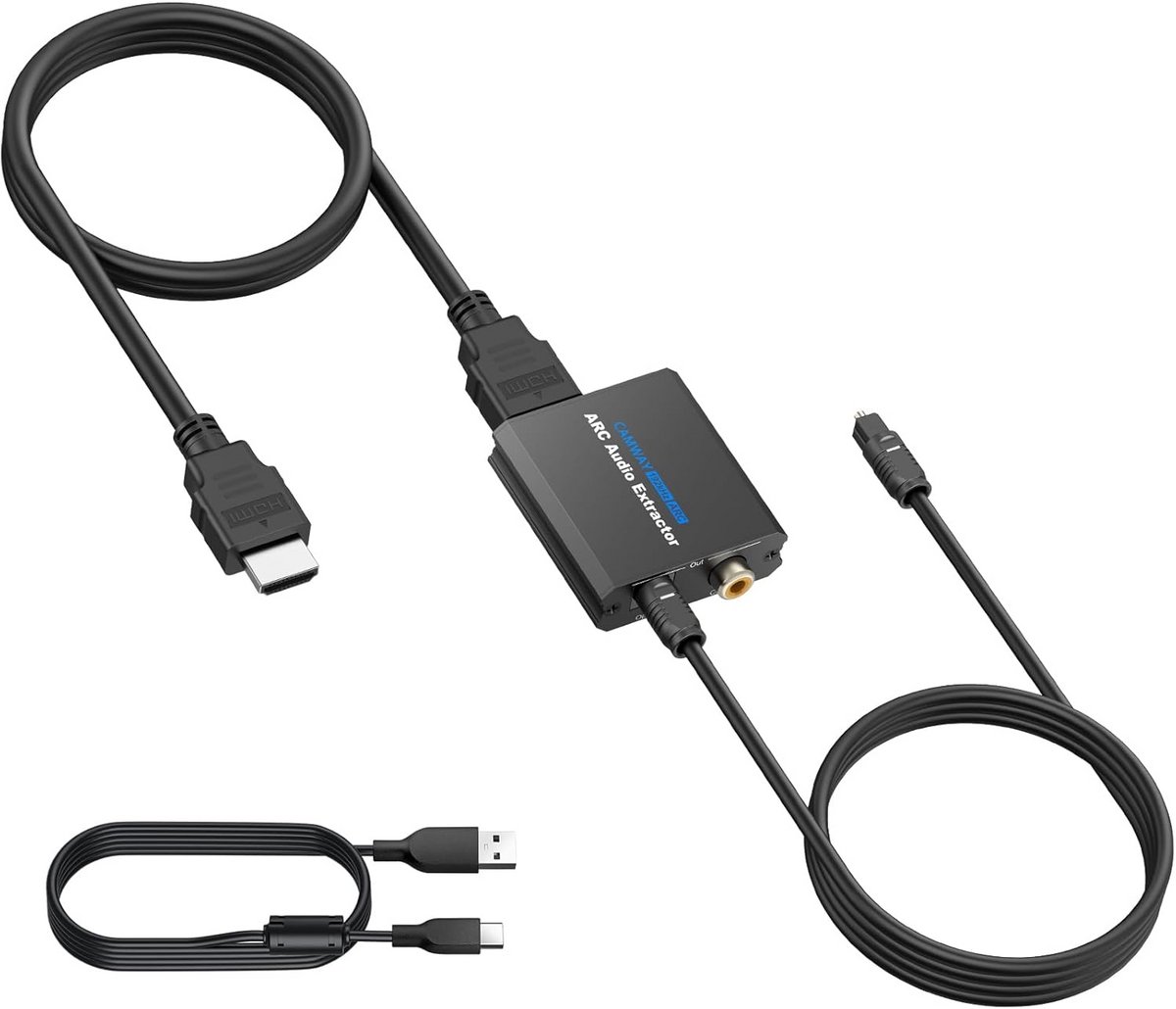 HDMI ARC Audio Extractor - Optisch/Coaxiaal Adapter voor Versterker en Soundbar
