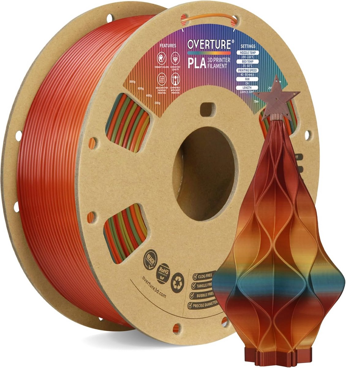 PLA Filament 1,75 mm 1 kg Sterk & Flexibel voor 3D-printers