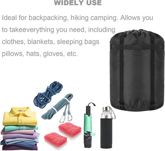 Waterdichte Compressie Stuff Sack 24L/36L/46L voor Slaapzakken en Kleding - Ideaal voor Camping en Reizen — afbeelding 5