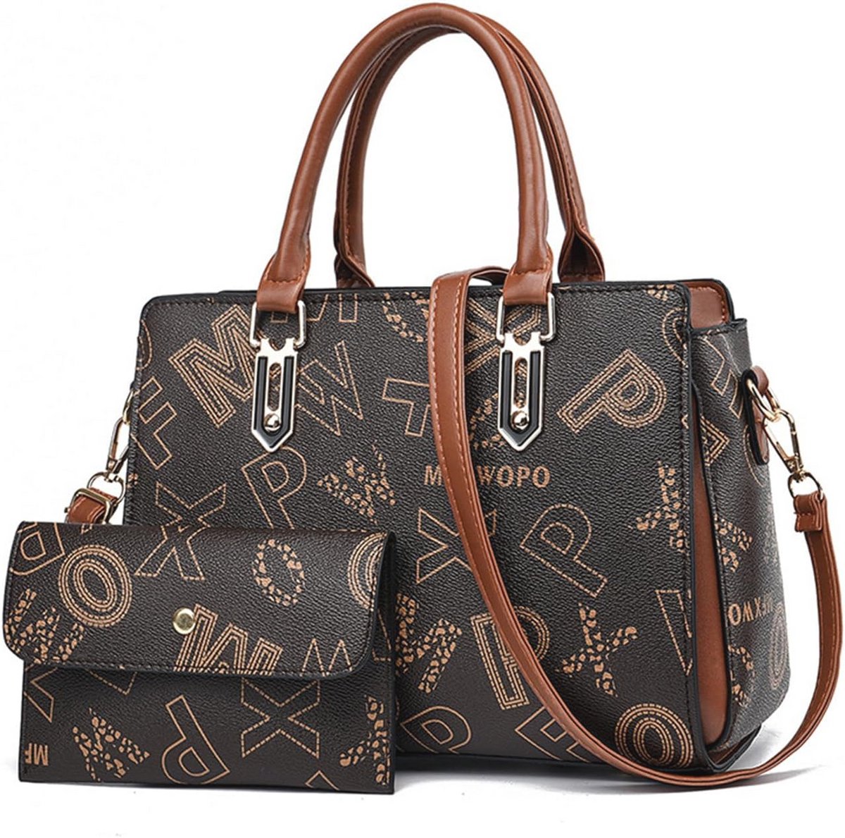 Elegante Tote Bag voor Dames - Middelgrote Handtas met Portemonnee - Ideaal voor Kantoor, School en Winkelen