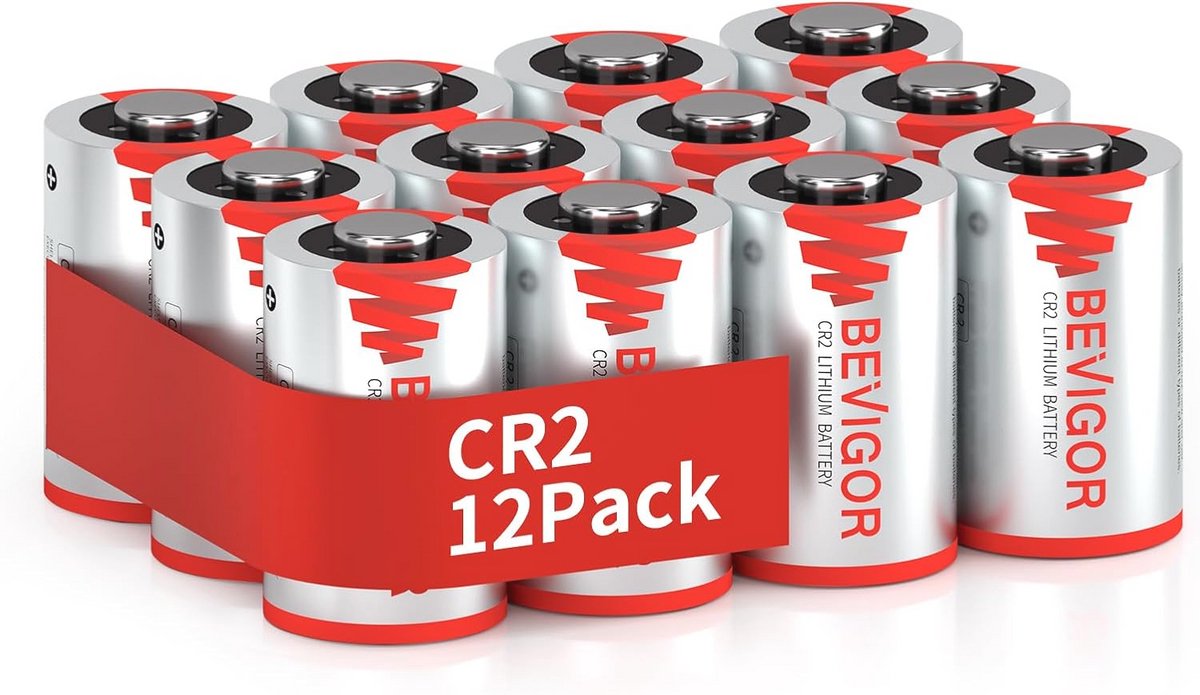 900mAh CR2 Lithiumbatterij voor Camera's en Andere Apparaten - 12 Stuks