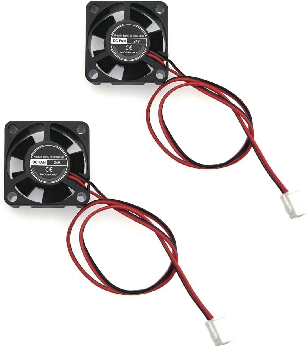 Mini Stille Koelventilator 30x30x10mm 2-Pins DC 24V voor 3D-printers