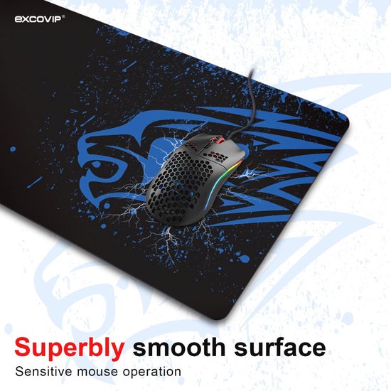 XL Gaming Muismat - Zwart Mousepad voor PC en Laptop - Antislip en Franjesvrije Randen - 700 × 300 mm — afbeelding 4