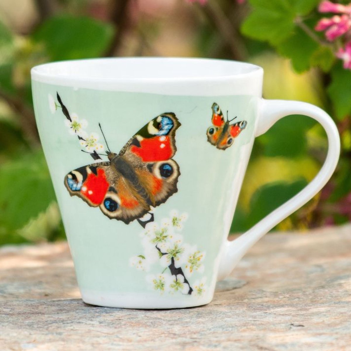 CJ Wildlife - Dagpauwoogje mok - Getekend door Myrte - 310ml - Keramiek - Vaatwasser bestendig