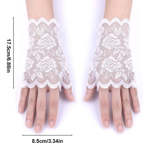 Ivenset Met Maan-hoofdband, Gouden Handschoenen, Vintage Kanten Handschoenen, Siliconen Elfenoren Lang En Kort – Cosplay, Carnaval, Halloween, Goud