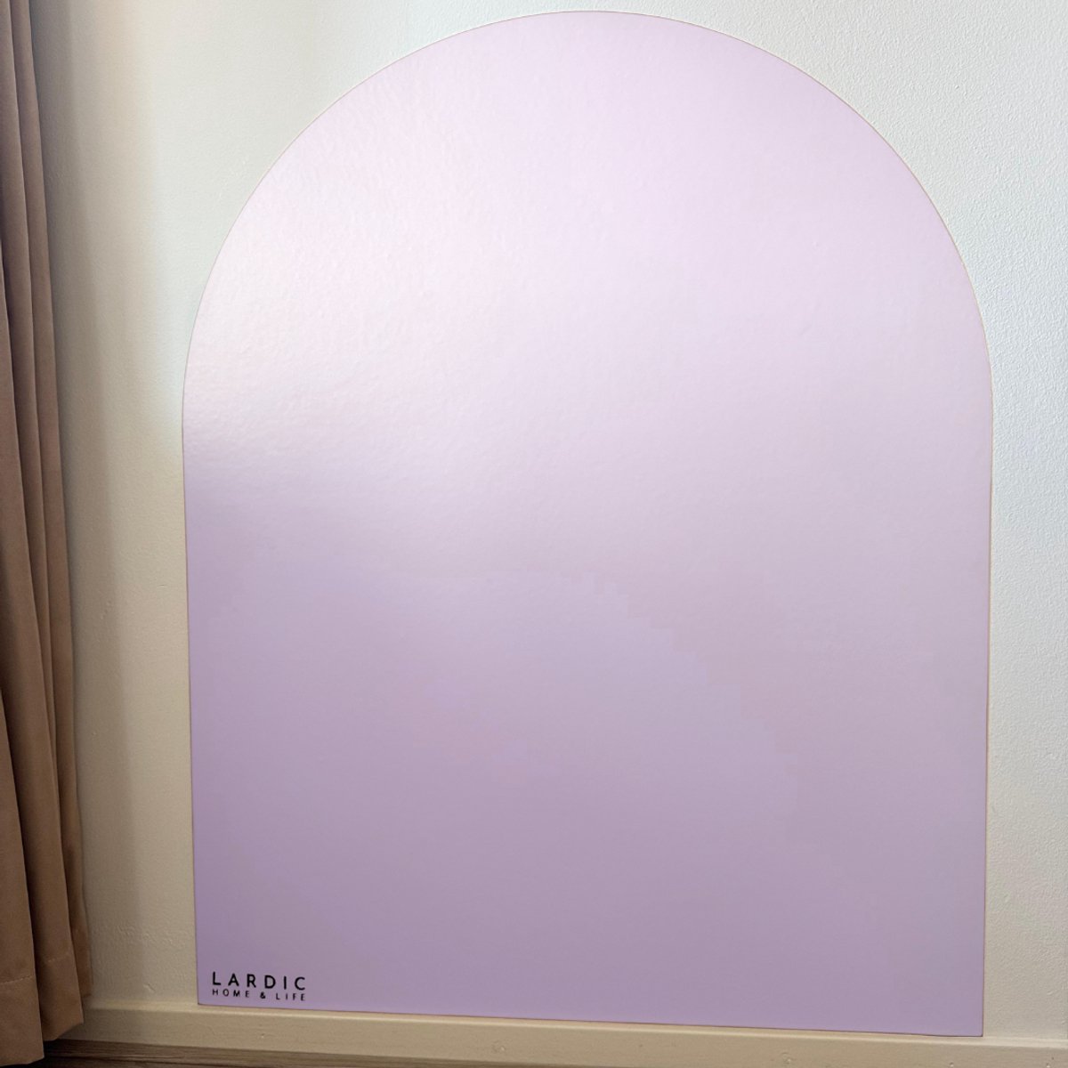 Lardic Magnetische Muursticker - Krijtbord - Boogvorm - Roze - B80 x H100 cm