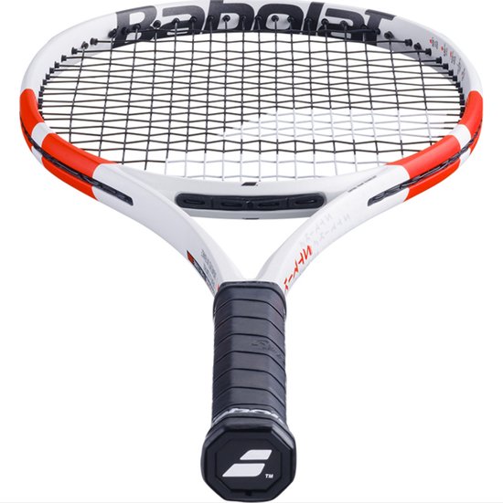 Babolat Pure Strike 100 305gr. 16/20 Wit/Rood/Zwart gripmaat 3 van Merkloos — afbeelding 2
