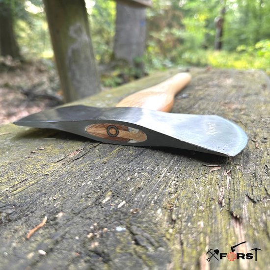 Dubbele Kop Bijl van Gesmeed Koolstofstaal met Hickory Handvat - 42 cm van Merkloos	 — afbeelding 5