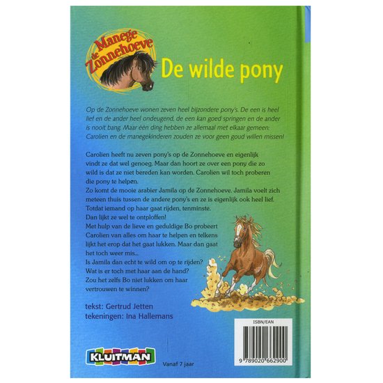 Manege de Zonnehoeve - De wilde pony - cover
