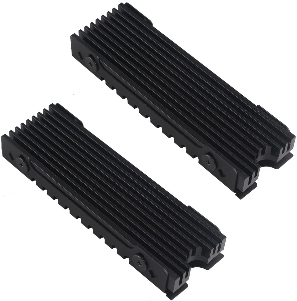 2x M.2 2280 SSD Koellichaam met Warmtegeleidende Pads voor NVMe SATA PC Laptop PS5