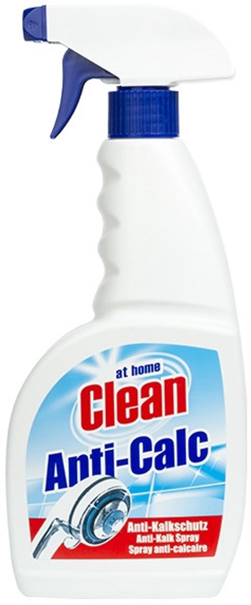 At Home - Clean - Anti Kalk Spray - Snel Resultaat & Reinigt Effectief - 750 ml