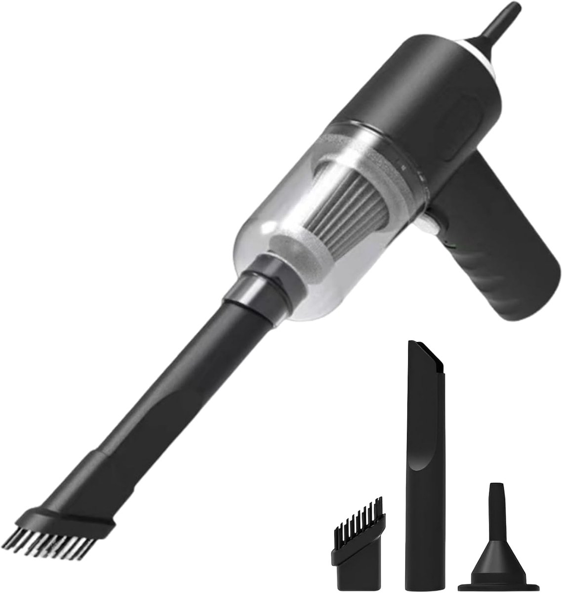 Mini Draadloze Stofzuiger - Krachtige Handstofzuiger Voor Auto, Toetsenbord & Huis - Draagbare Stofzuiger Met USB-Oplading & Accessoires - Ideaal Voor Schoonmaken Auto Binnenkant, Bureau, Bank & Autoruit