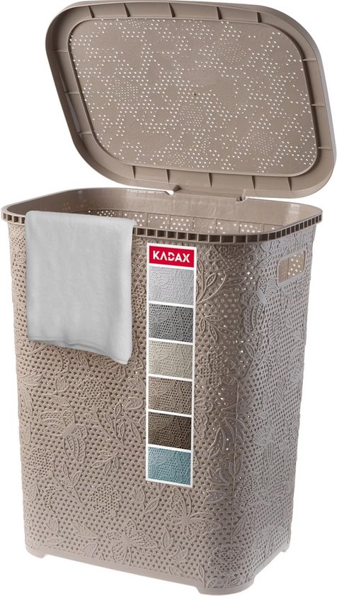 Wasmand met Deksel - Lichtgewicht Kleding en Speelgoed Verzamelaar - 55L