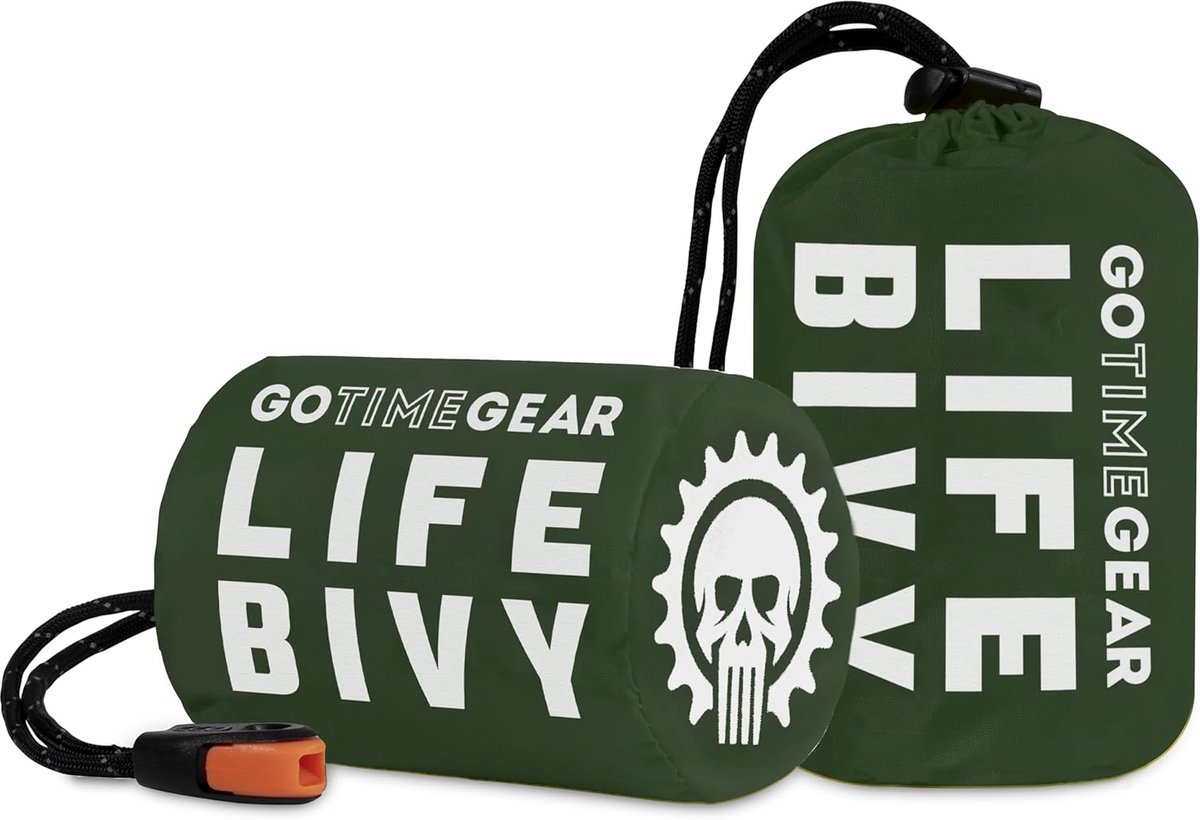 Nood Bivakzak en Thermo Bivvy voor Overleving - Lichtgewicht en Compact met Survival Accessories