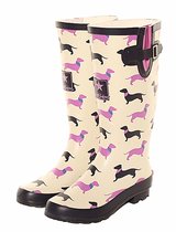Solemates Bottes de pluie pour femmes - Femme - Caoutchouc Naturel - Tige Réglable - Semelle Amovible - Taille 37