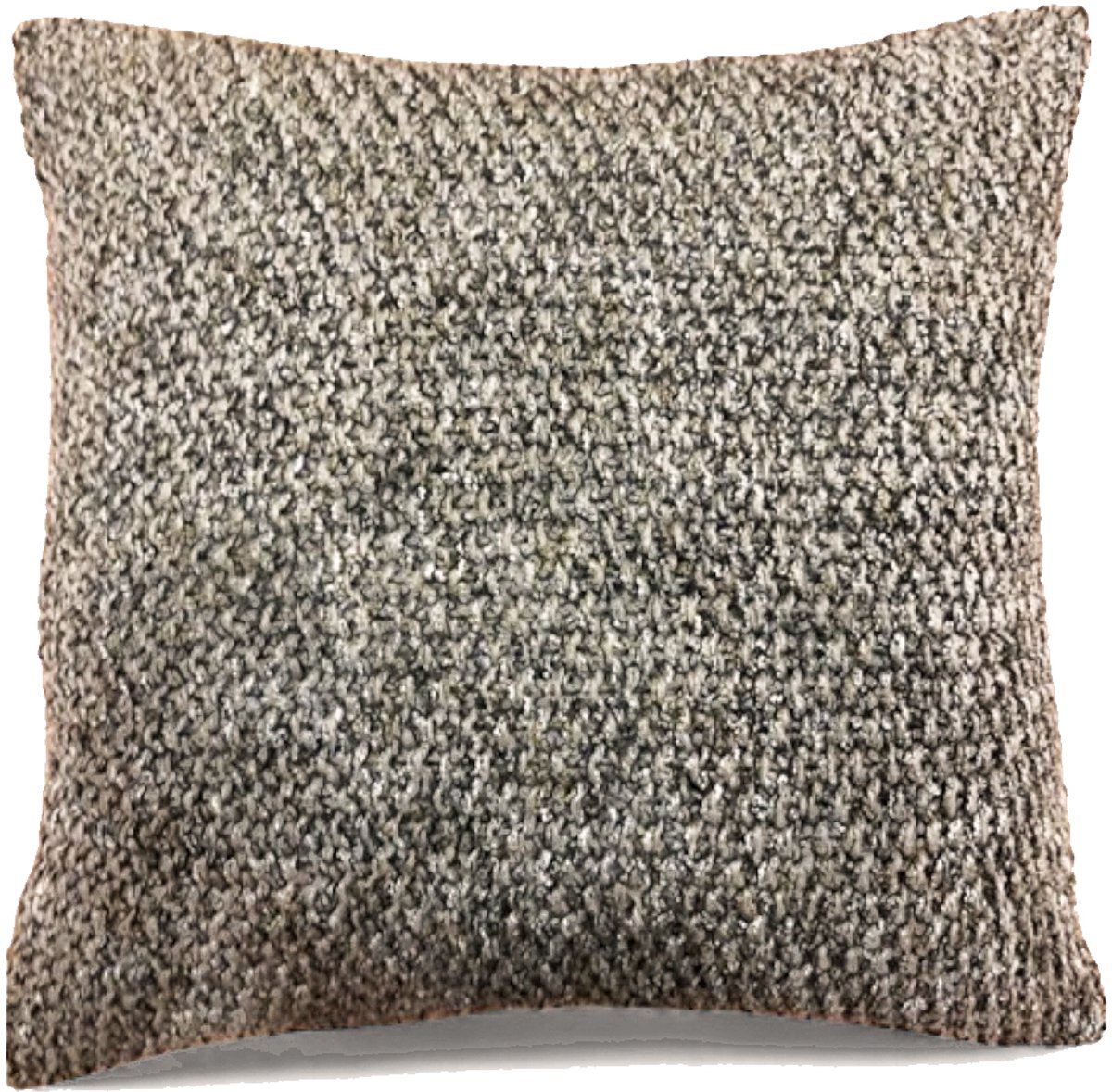 by Mooss - Sierkussen - Katoen - Geweven - Grey - Brown - 45x45 cm - Hip - Trendy - Accesoires - Decoratie