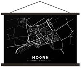 Porte-affiche avec affiche - Affiche scolaire - Carte - Corne - Zwart - 150x100 cm - Lattes noires