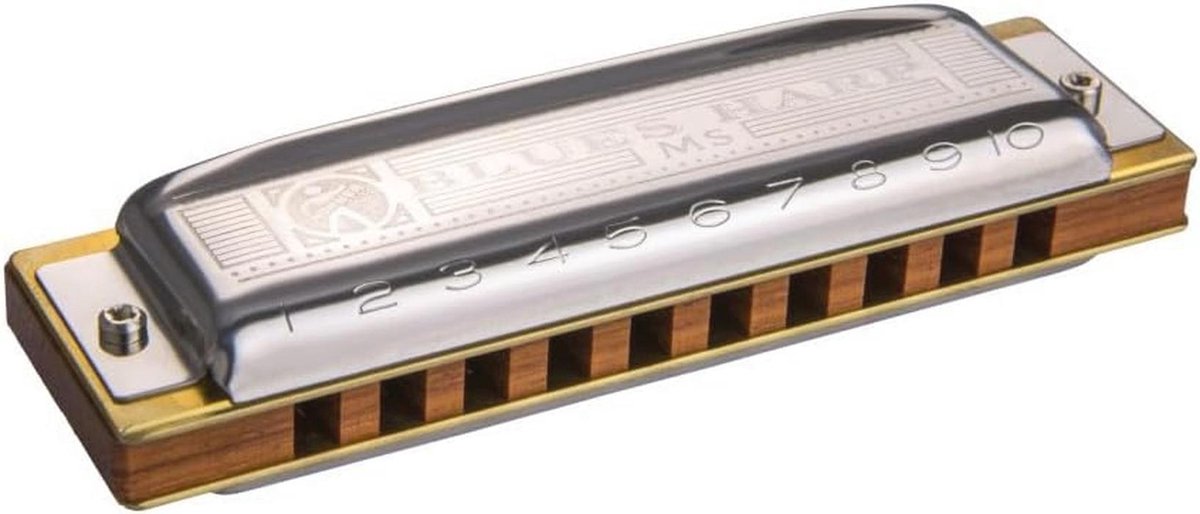 Blues Harp A Mondharmonica - Professionele Kwaliteit, Houten Lichaam