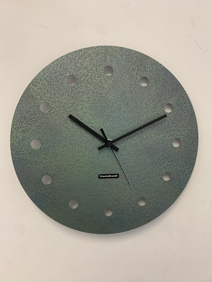 MOSACLOCK GREEN LABEL XL 40 Wandklok Modern Industrieel Design GROEN