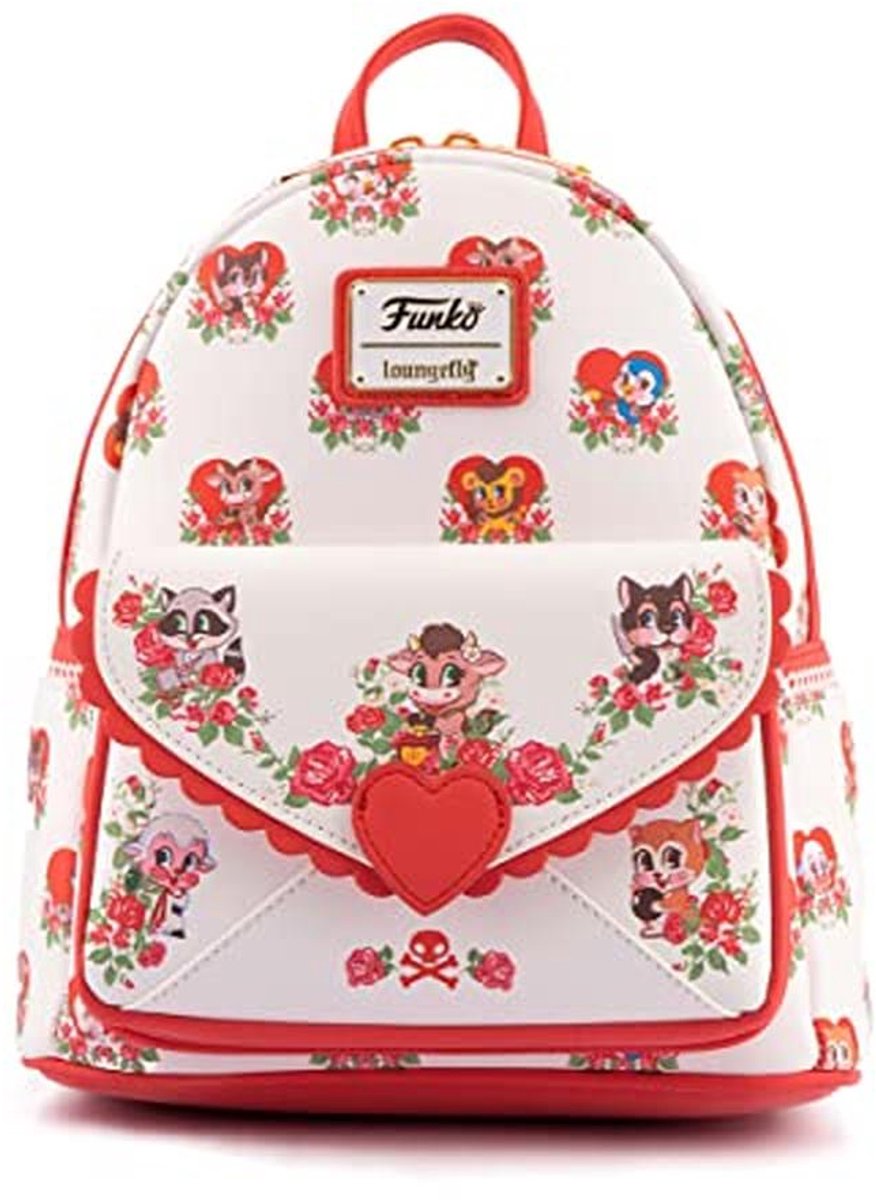 Schattige Dubbelsl Shoulder Bag met Valentijnsdag Thema