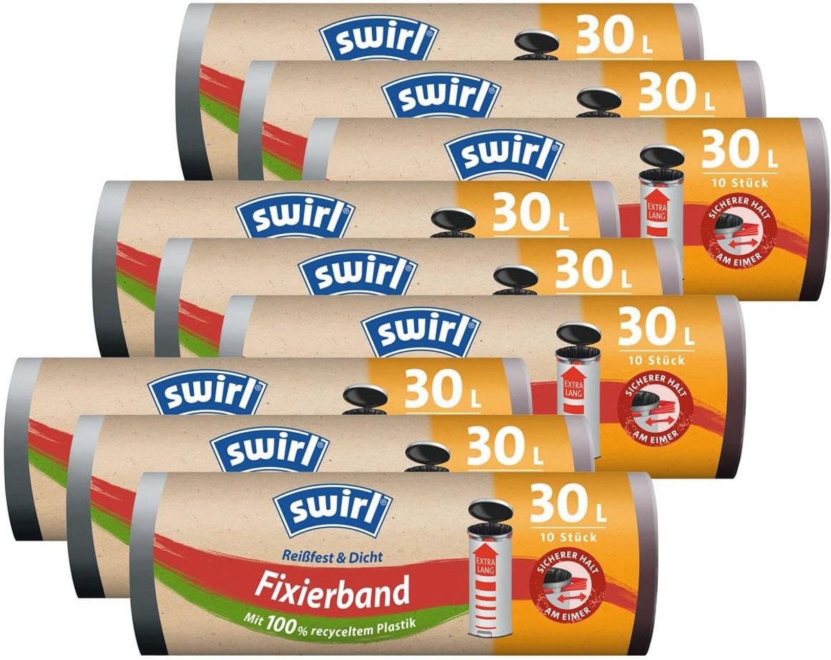 Fixeerband voor Vuilniszakken - Set van 9 Stuks - 30 Liter
