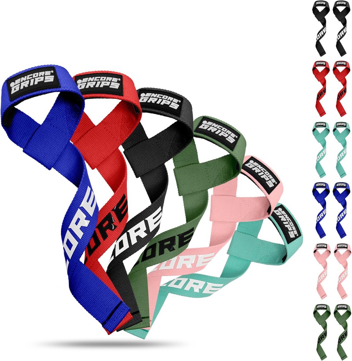 Liftingbanden Pro voor Krachttraining | Polsbanden voor Deadlifts, Bodybuilding & Gewichtheffen | Heavy Duty Griphulp voor Heren en Dames