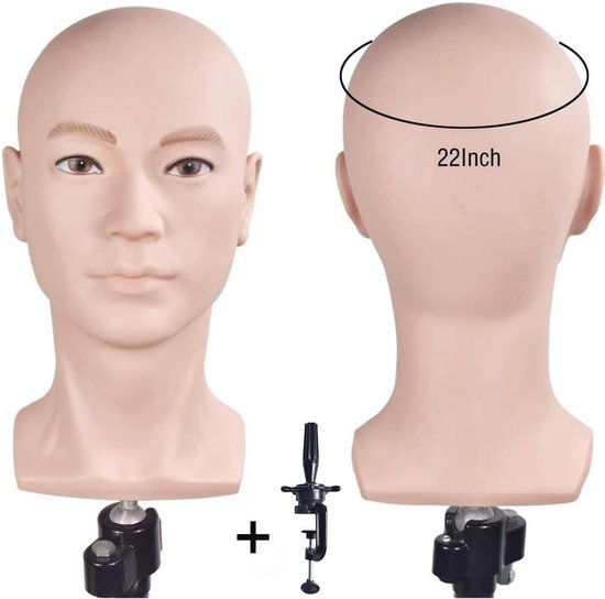 Bald Mannequin Head for Training and Display - Perfect for Wigs and ...