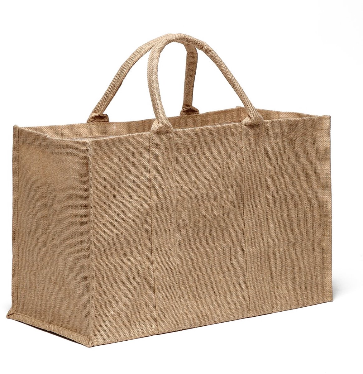 IMPERATORIS® Boodschappentas - Opvouwbare Tas - Herbruikbare Tasjes - Eco Shopper - Katoenen - Sterk en Lichtgewicht - 1 Stuks - beige - 48 L