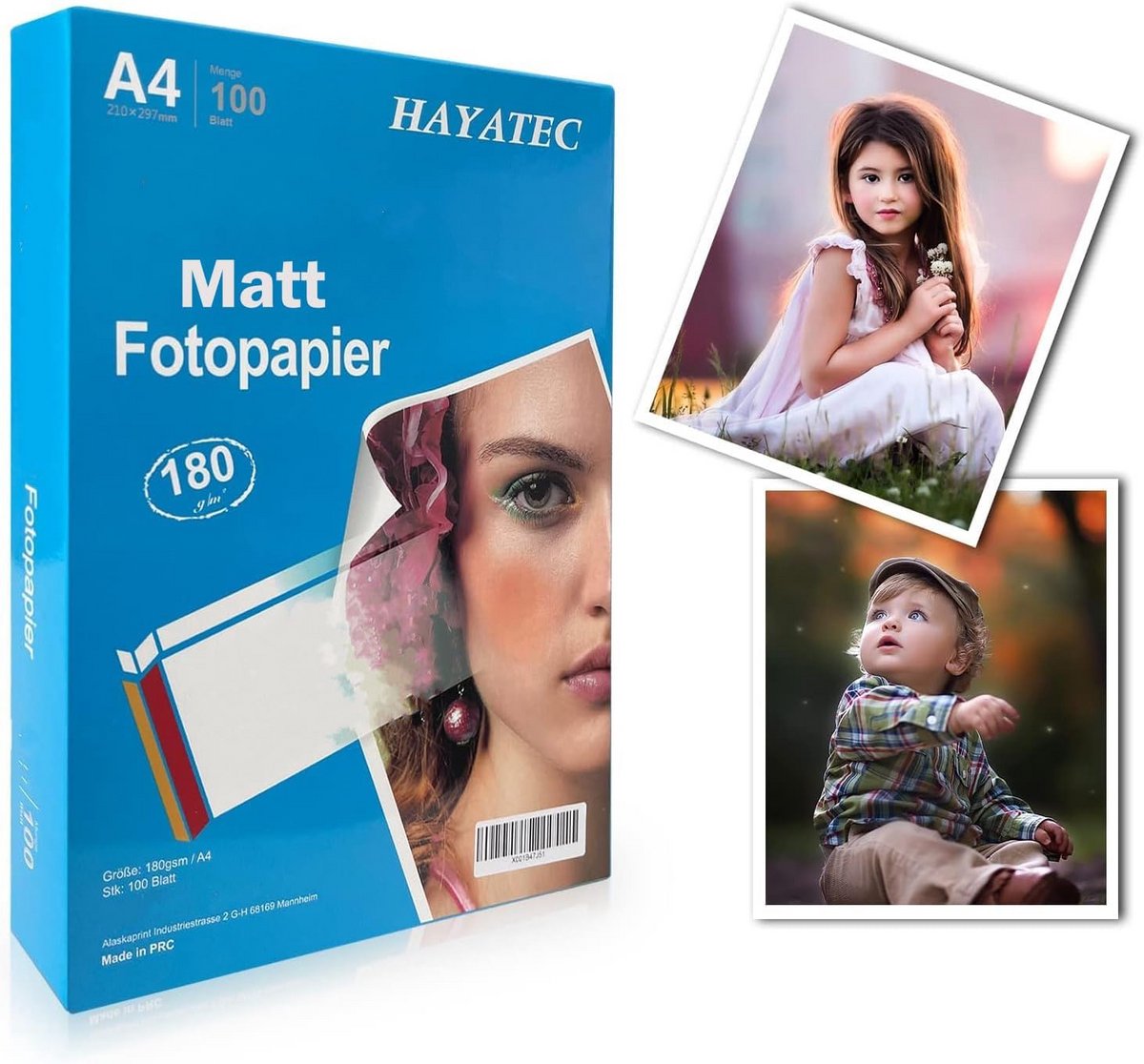 Matte A4 Fotopapier 180 g/m² voor Inkjetprinters - 100 Vellen Hoogwit