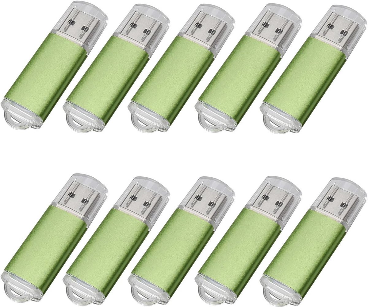 USB Stick 512 MB - 10 Stuks Groen - Type Pendrive