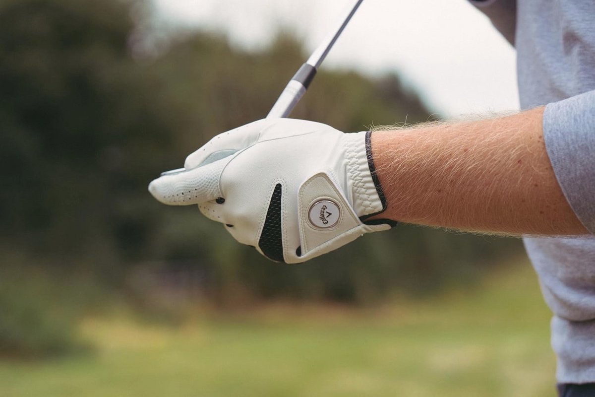 Golfhandschoen voor Heren, Linkerhand, Extra Large, Wit, Synthetisch, Duurzaam