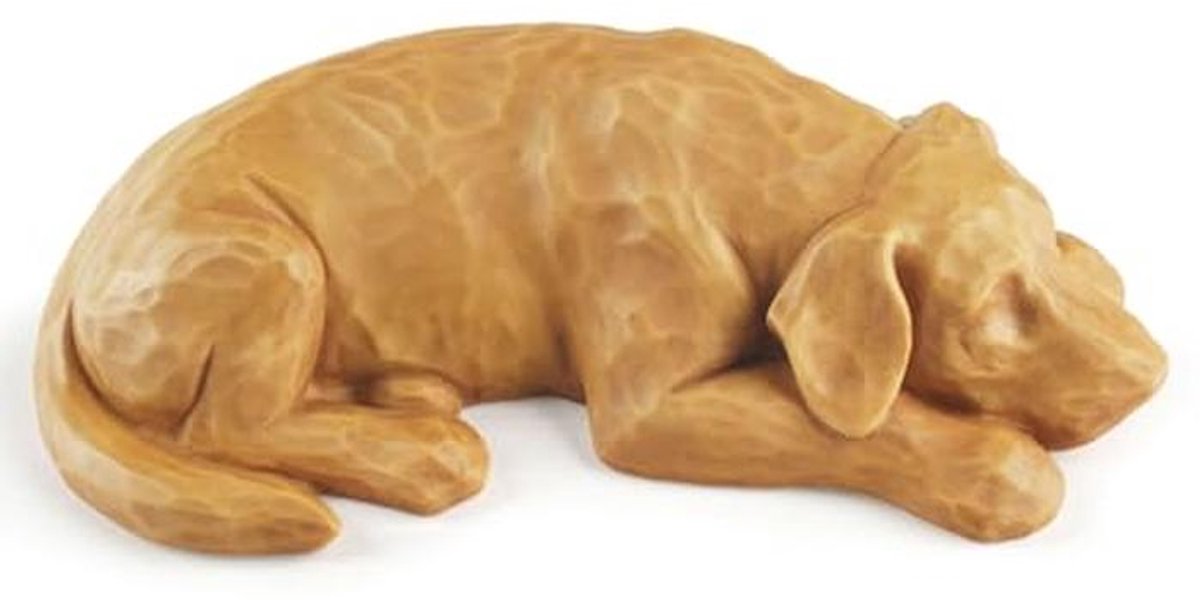VIPbuy Herdenkingscadeau voor honden - Hars gebeeldhouwde huisdier urn voor as, sympathie cadeau voor verlies van hond, herinnering aan huisdieren (bruin)