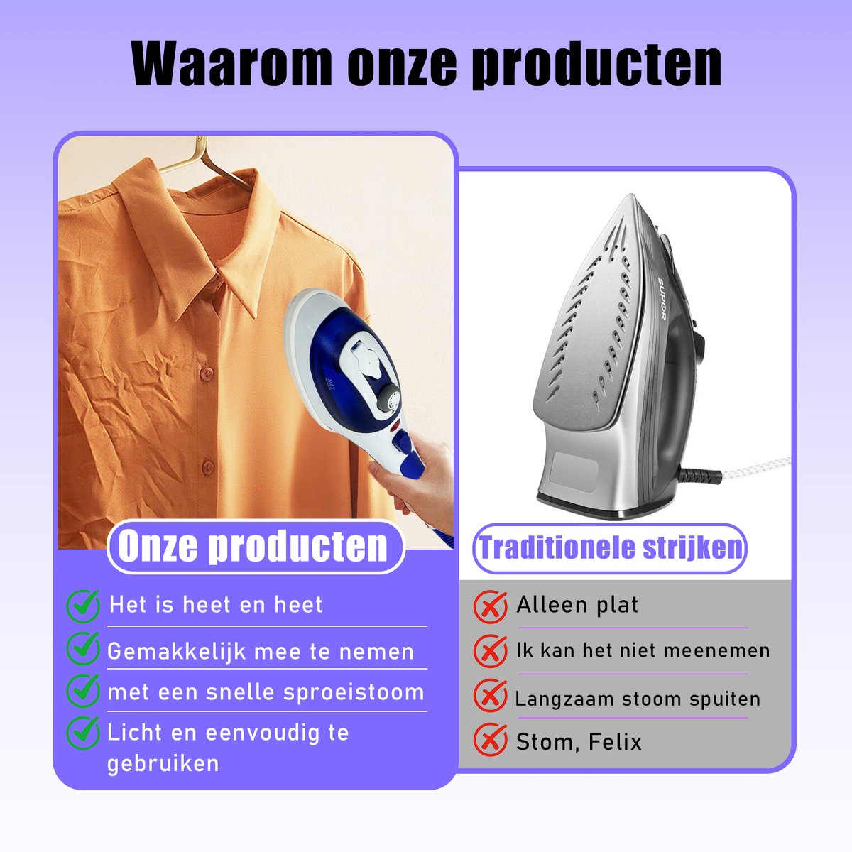 Kleine stoomgenerator strijkijzer, energie, geen brandwonden de keramische basis — afbeelding 6