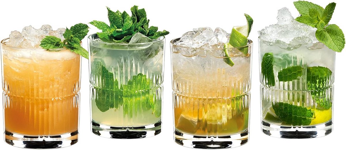 Mixset voor Cocktails - Rum Glazen Set voor Thuis Mixen