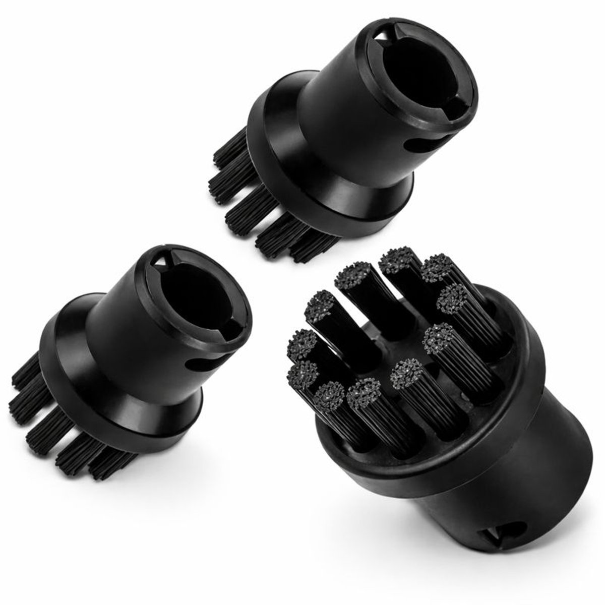 Ventra® – Stoomreiniger Accessoire – 3x Reserveborstelkopjes – Voor Fijne & Grovere Reiniging - Geschikt voor Ventra WHL-609
