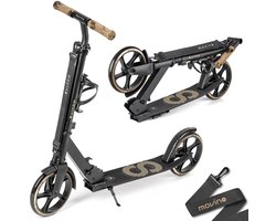 Movino Infinity - Step - Zwart-Goud - voor Jongens en Meisjes - Lagers ABEC-7 - Drie instelbare hoogte-opties - Draagkracht tot 100 kg