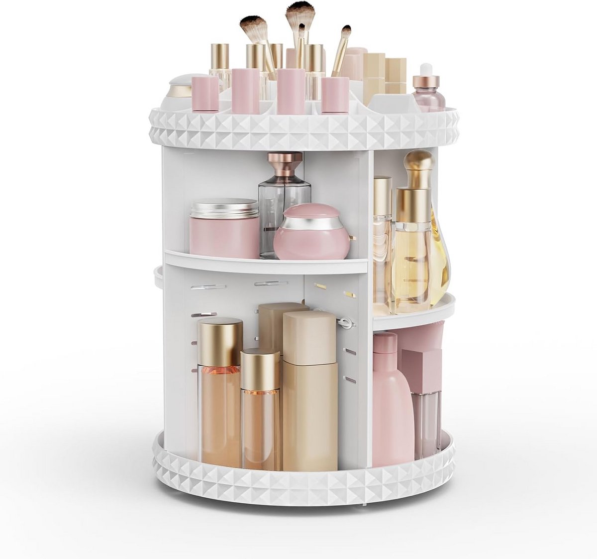 Draaibare Make-up Organizer met Verstelbare Lagen - Cosmetica Opbergrek
