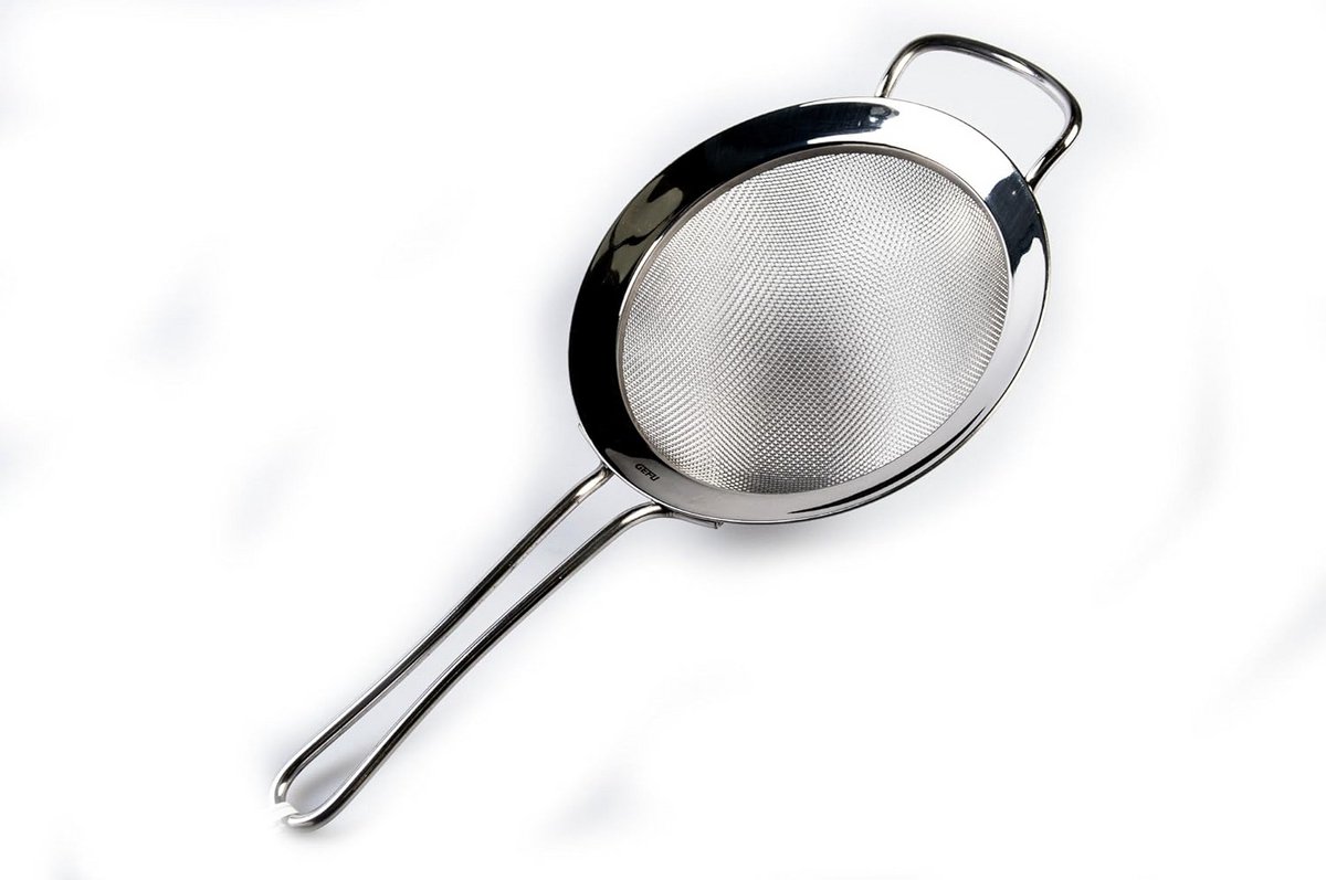 RVS Zeef/Vergiet 16 cm - Professionele Kwaliteit voor Keuken en Afgieten