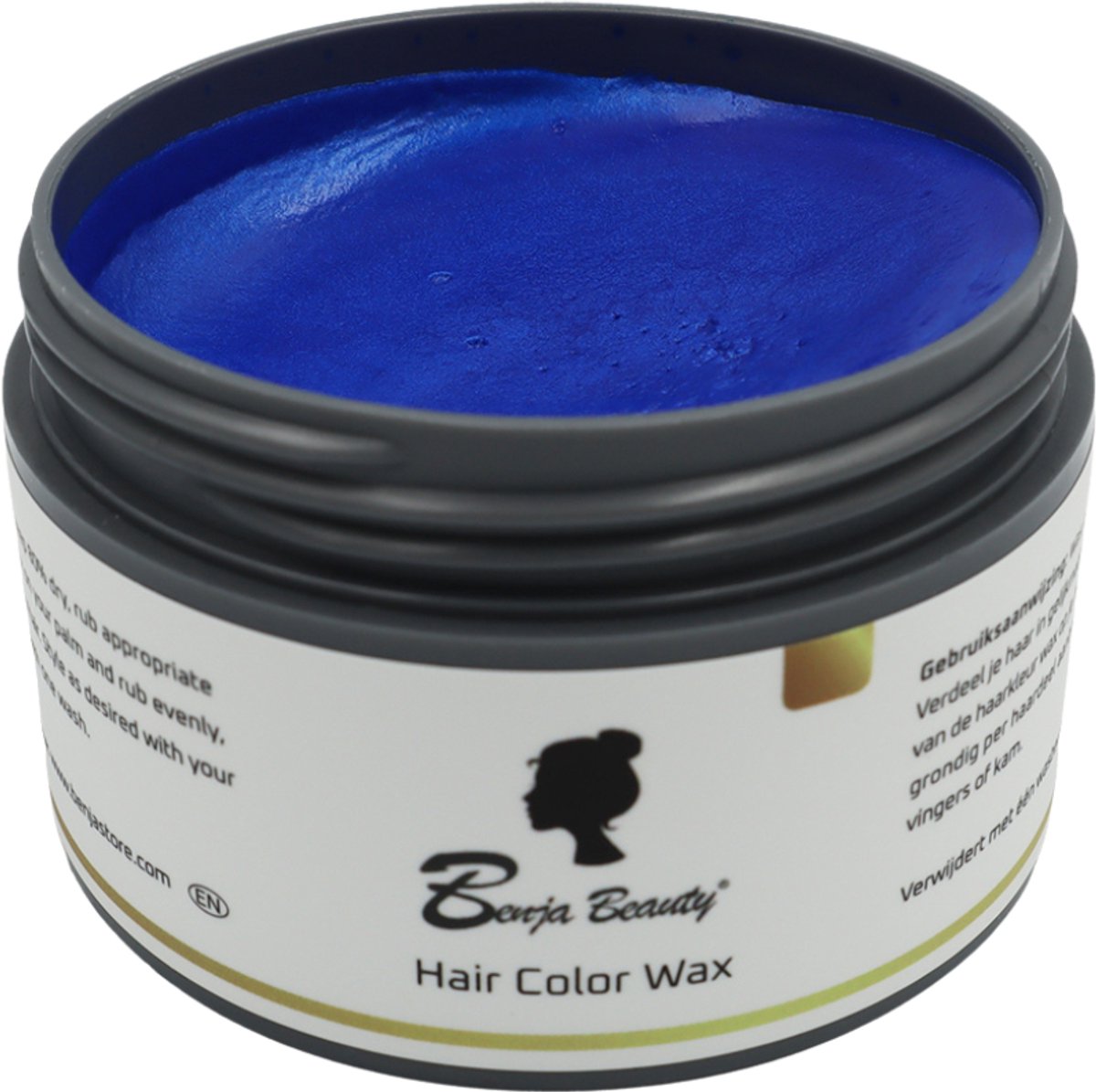 BenjaBeauty Haarwax - Haarkleuring - Haarverf - Carnaval - Halloween - Cosplay - Haarcrème - Blauw