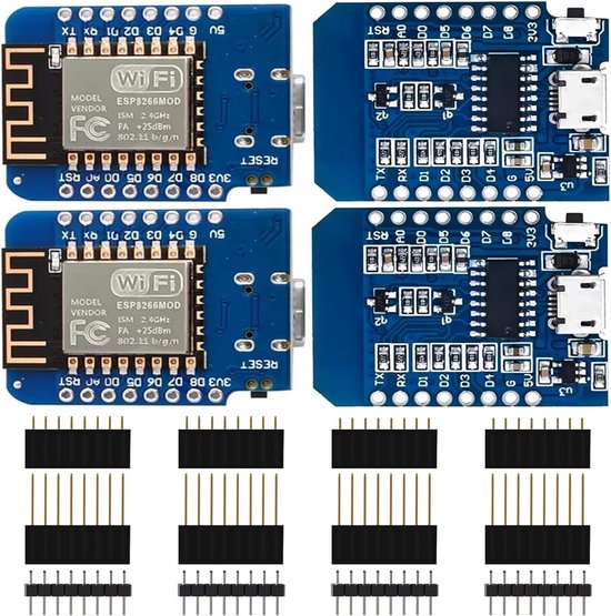 Smallest Wi Fi Microcontroller Mini WiFi Board met micro-USB en 4 MB Flash voor IoT-projecten | bol