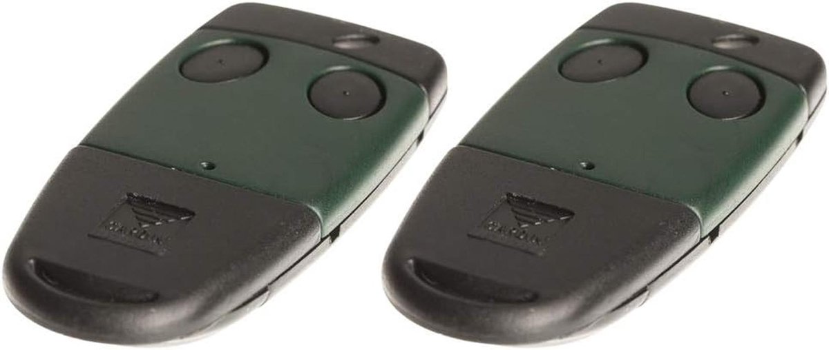 2x 2-commando draadloze garagedeur afstandsbediening 433,92 MHz