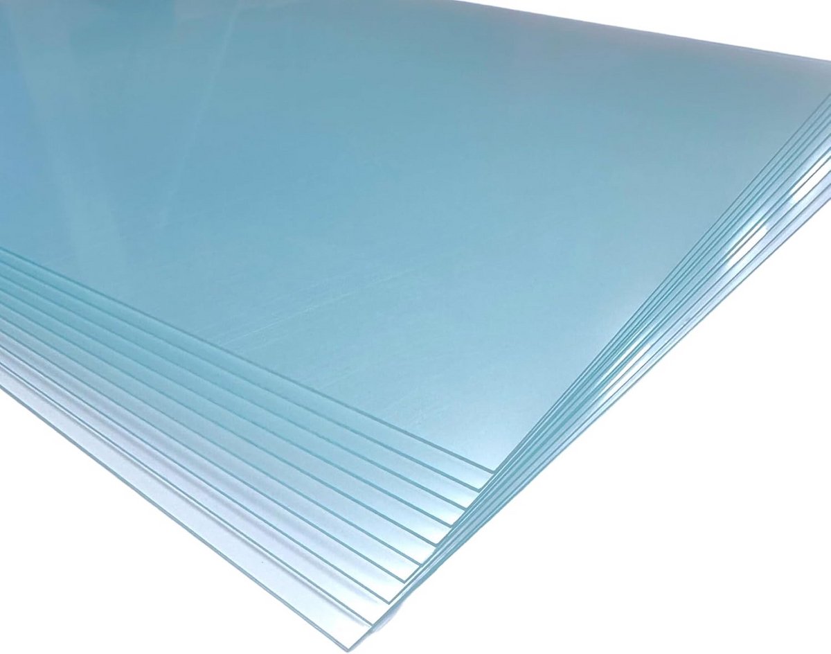 Lichtdoorlatende Kunststof Plaat 1mm Dikte, 50x70 cm