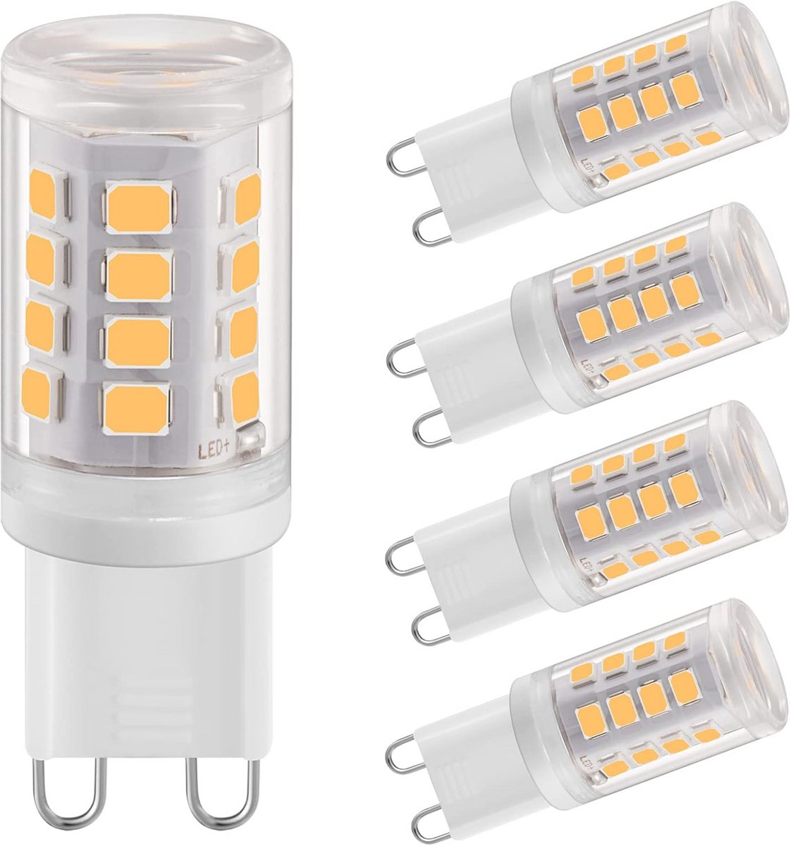 G9 LED Lampen, 2 W, Natuurlijk Wit, 4000 K, Flicker-Free, 5 Stuks