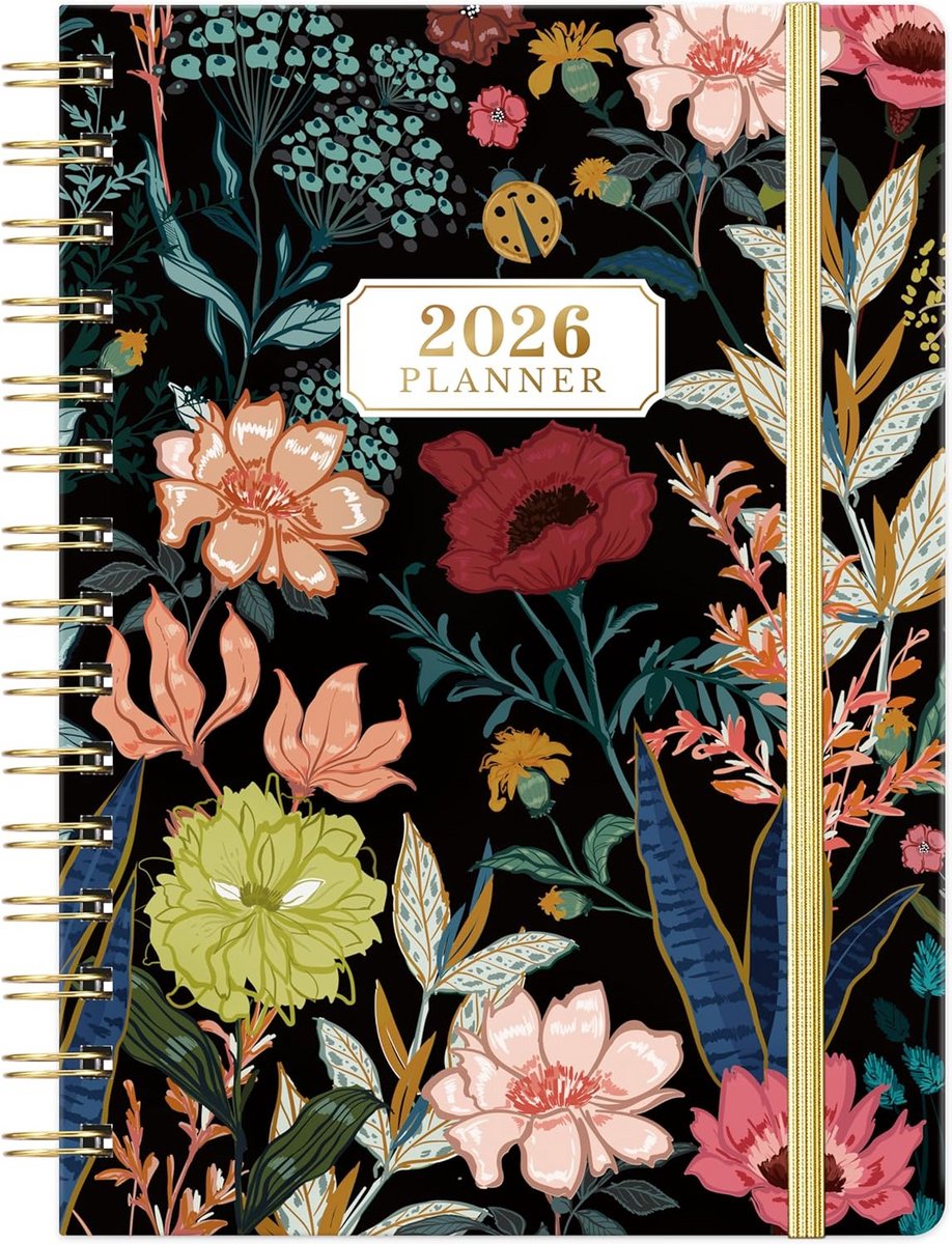 Jaarplanner 2025 Week- en Maandoverzicht A5 Hardcover met Tabs