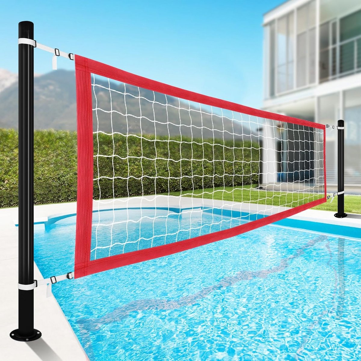 Duurzaam PE Volleybal Net Vervanging - Verstelbare Breedte 15-21.6Ft, Hoogte 3Ft