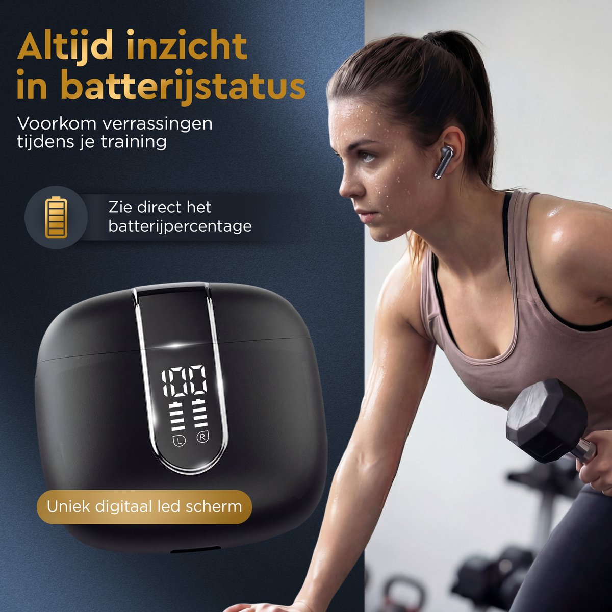 Golden Sound Oortjes - 30 uur Bluetooth thumbnail 6