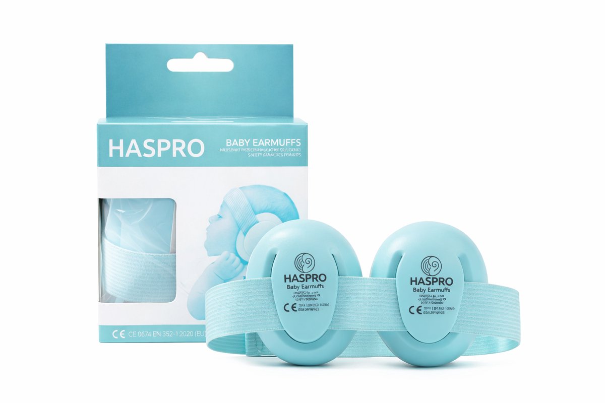 HASPRO Baby Gehoorbescherming – Oorkappen - Groen