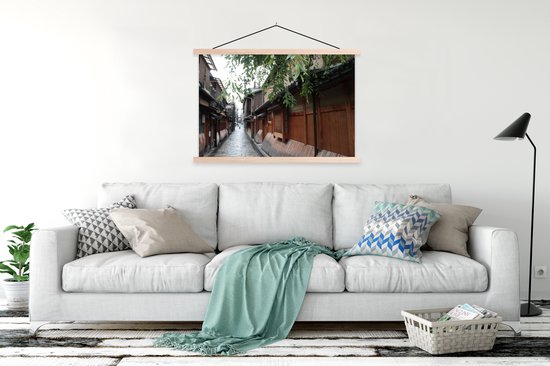 Affiche textielposter Architecture traditionnelle à Kyoto au Japon 120x80 cm