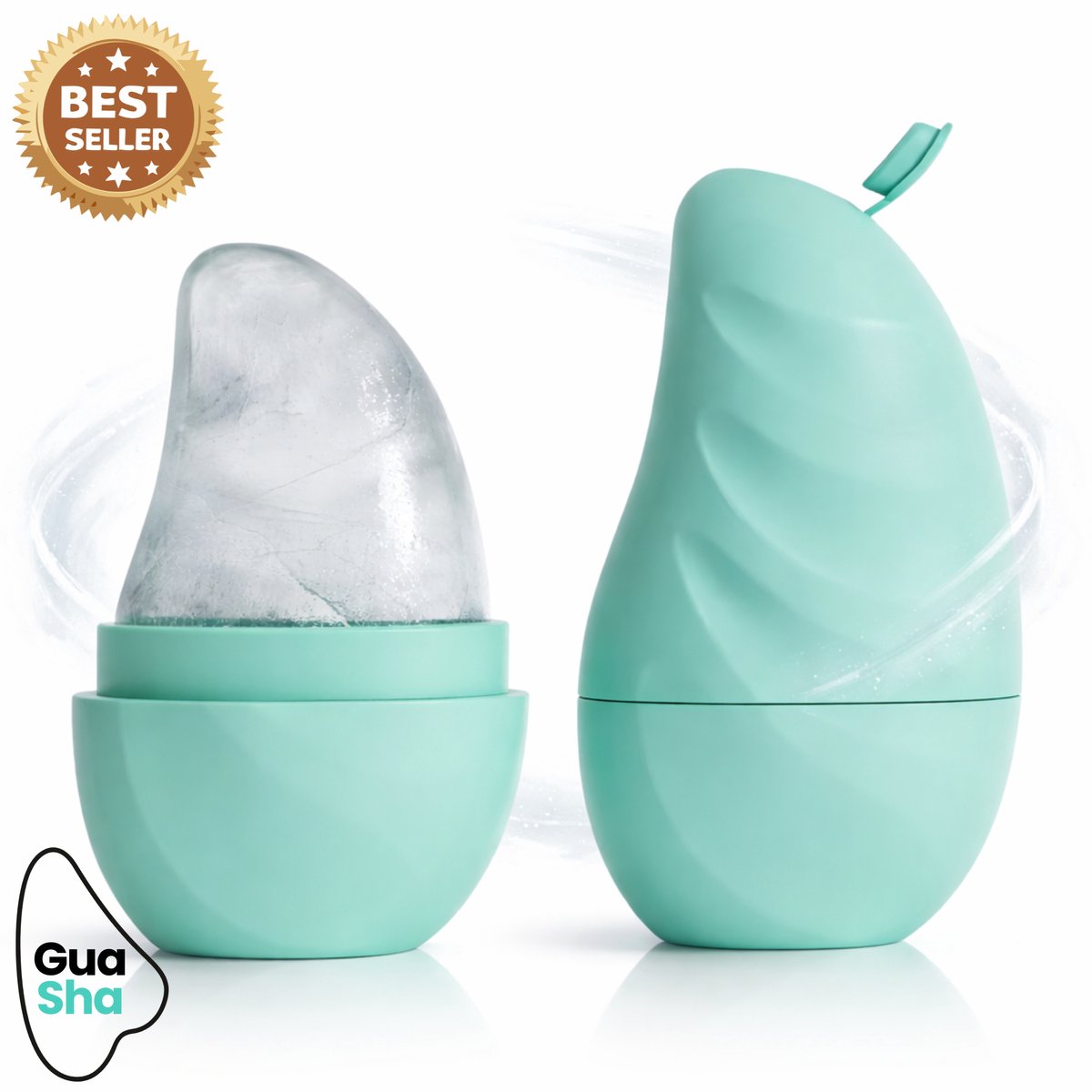 BvH™ Gezicht IJsroller Mint 250ML - Ice Roller - Ijs Contouren - Face Icing - Ice Skin Care - Gua Sha - Jade Roller - Dermaroller - Mint Gezichtsroller - Koele Gezichtsmassage